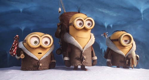 Nhóm Minions trong Minions 3 với biểu cảm hài hước và đáng yêu