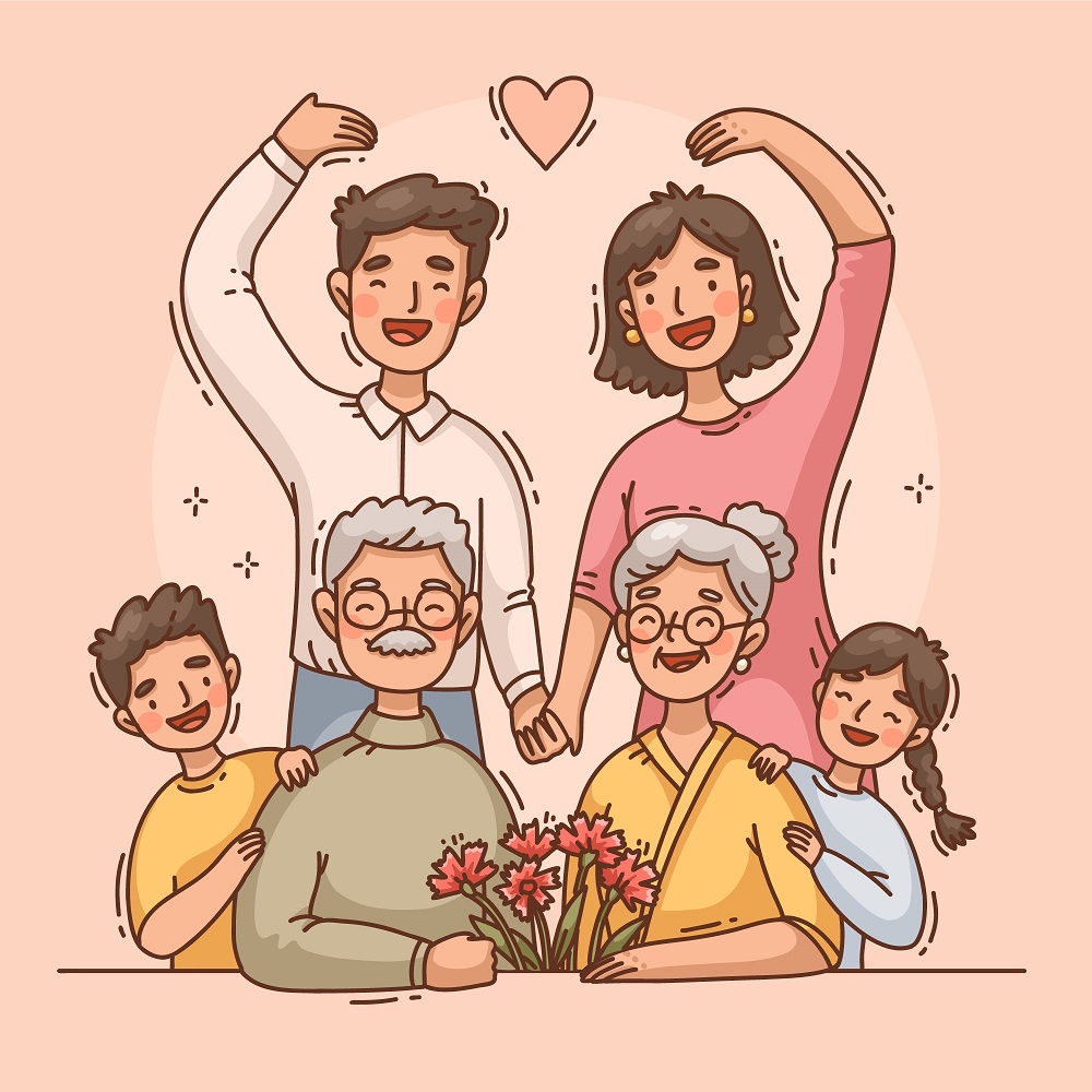 gia đình việt nam hạnh phúc nhiều thế hệ quây quần bên nhau yêu thương